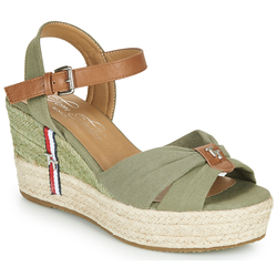 TOM TAILOR Sandali Donna Tessuto – Comodi, Slip On Con Tacco Piatto 1,5 Cm – 3291606 - 3