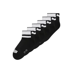 PUMA Quarter Socks Youth (6-Pack), Shop, Black, 35-38