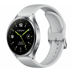 Xiaomi Watch 2 Silver Case with Gray TPU Strap