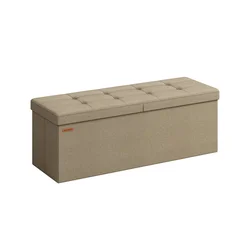 Songmics Shranjevalna klop 38x110x38 cm rjava