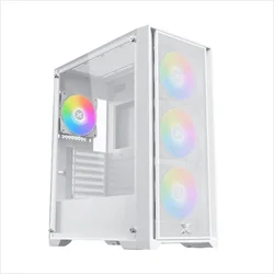 Xigmatek E-ATX Mid-Tower GAMING X II ARCTIC kućište, kaljeno staklo, 4x120mm ARGB hladnjaci, belo