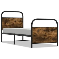 Vidaxl Posteljni okvir brez vzmetnice 80x200 cm dim. hrast inž. les