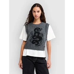 RVCA Dalas Snake Vest washed black
