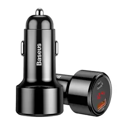 BASEUS Magic Series PPS avtomobilski adapter USB Quick Charge 3.0/USB-C QC 4.0, črna