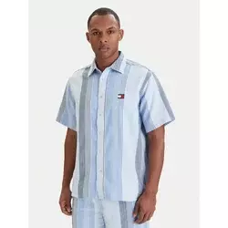 Tommy Jeans Srajca  marine / svetlo modra / bela