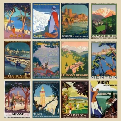 Grafika - Puzzle Plakati Rogerja Brodersa - 1 000 kosov