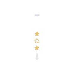 Stars Pendant Lamp 1X20W E27 Iq Kids Golden