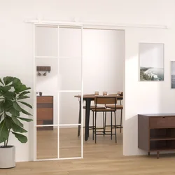 Klizna vrata od stakla ESG i aluminija 76 x 205 cm bijela