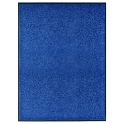 Vidaxl Pralni predpražnik moder 90x120 cm