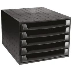 KUTIJA S  5 LADICA EXACOMPTA 221014D CRNA