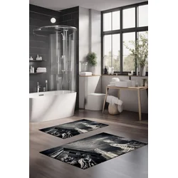 Lessentiel Maison Set prostirki za kupatilo CT-5105, 2 Komada, Tamnosiva