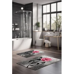 Lessentiel Maison Set prostirki za kupatilo CT-5385, 2 Komada, Siva