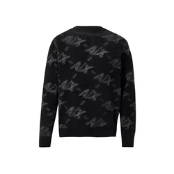 ARMANI EXCHANGE Pulover antracit/črna