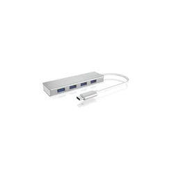Box HUB USB-C 3.2 Gen 1 5 Gbps srebrne barve