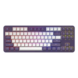 DARK PROJECT Mehanička gaming tastatura ALU87A, Ljubičasto-Bela