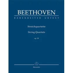 BEETHOVEN:STRING QUARTETS OP.18 SCORE