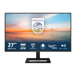 PHILIPS gaming monitor 27E1N1600AE/00 27/IPS/2560x1440/100Hz/4ms GtG/HDMI,USB,USB type C/visina/crna