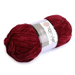 Pletena preja Dolce 100 g - (752) rdeča temna