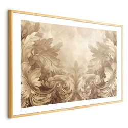shumee Plakat - Rezbarjeni okraski v sepia tonih