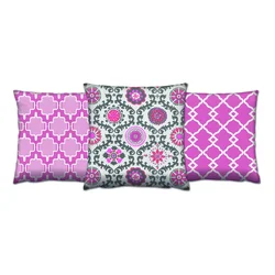 Opviq Set 3 jastuka 43x43cm Šareni