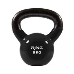 Ring metal+vinyl 8kg crni RX DB2174-8 black Kettlebell