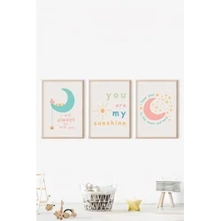 Wallity slika 3Dartsoho29, 3 dijela, 33 x 48 cm