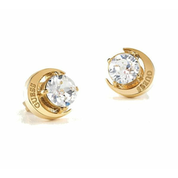 Guess Pozlačeni uhani Moon Phases JUBE01194JWYG