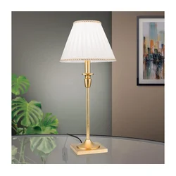 Orion LA 4-1049/1 - Stona lampa FONSA 1xE27/60W/230V bela/zlatna