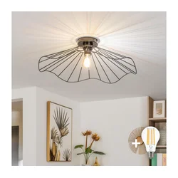 Brilagi - LED plafonski luster CERIA WIRE 1xE27/40W/230V prečnika 60 cm crna