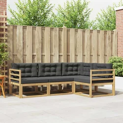 Set vanjskih sofa s jastukom 3 pcs Bijela i antracit Poliester