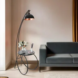 Aberto Design Podna lampa Güler Retro 3, 165 cm, E27, 40W, Crna