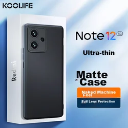 Koolife Maska za mobilni telefon Redmi Note 12, Crna