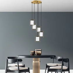 Opviq Luster Swank-702-9, 53x53x113cm, IP20, Zlatno-bele boje