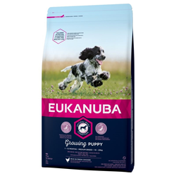 Eukanuba hrana za pse Growing Puppy Medium, 12kg