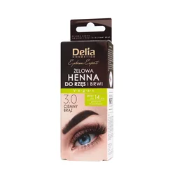 Gel za obrvi Delia Eyebrow Henna 3.0 - temno rjava