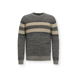 INDICODE JEANS Pulover Jacco bež/progasto modra