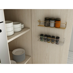 WALLXPERT Banyo Makyaj Rafi Baharatlik Gold Kaplama