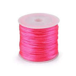 Satenast kabel O1 mm - roza neon