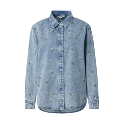 ONLY Bluza ONLVERA moder denim/zelena/rosé/off-bela