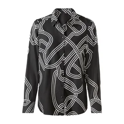 heine Bluza črna/bela