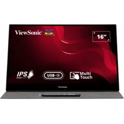 ViewSonic Monitor TD1655, 15.6, 1920x1080px, IPS, 60Hz, USB-C, HDMI