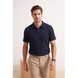 Trendyol Muška majica Tmnss26Po00005, Tamnoplava