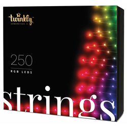 Twinkly zunanja božična LED RGB veriga STRINGS (250xLED, 23.5m, IP44, Wi-Fi)