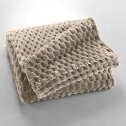Sivorjava odeja iz mikroflanele 125x150 cm Mini Frosty – douceur dintérieur