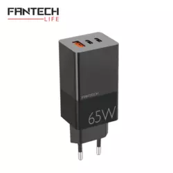 FANTECH Kućni punjač CWG301 2xPD + QC 65W crni