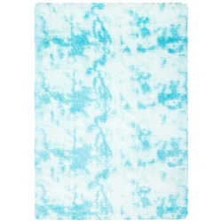 Chemex Preproga Silk Light Soft Thick Shaggy Mr-582 Dyed Modra