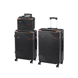 Komplet kovčkov TraveLux Urban XX na rolerjih črne barve