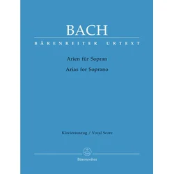 BACH J.S.:ARIEN FUR SOPRANO/ARIAS FOR SOPRANO VOCAL SCORE