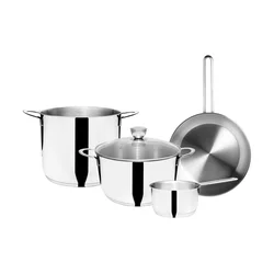 Garn. Domus: 2x šerpa + kaserola + tiganj + poklopac 5/1 Pintiinox