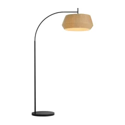 Nordlux - Podna lampa DICTE 1xE27/60W/230V crna/bež